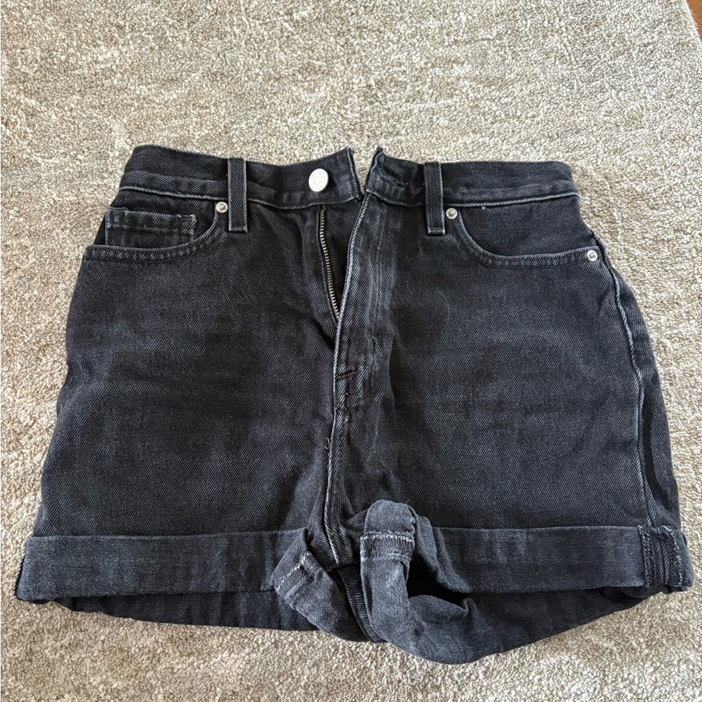 BDG Mom High-Rise Black Denim Women's Shorts